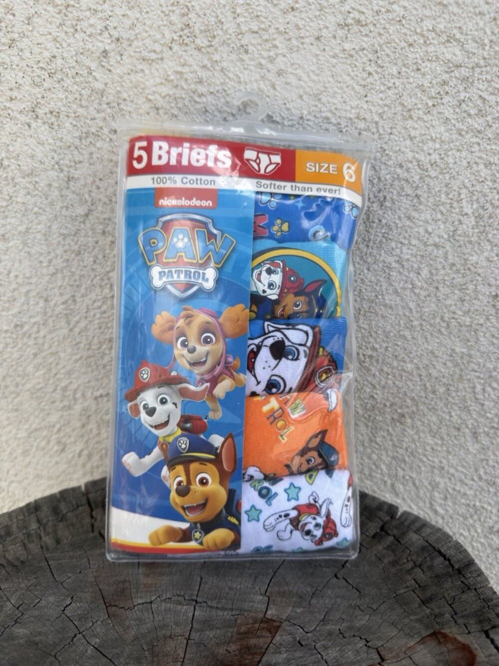 New Nickelodeon Paw Patrol 5-Pack Boys Briefs Size 6 Underwear